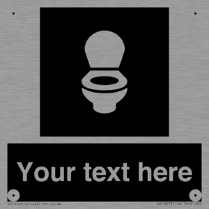 Custom information: black panel wc toilet